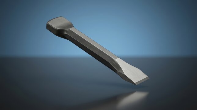Stone chisel 3D render carving and shaping tool engineered for stone refinement material removal and masonry craftsmanship