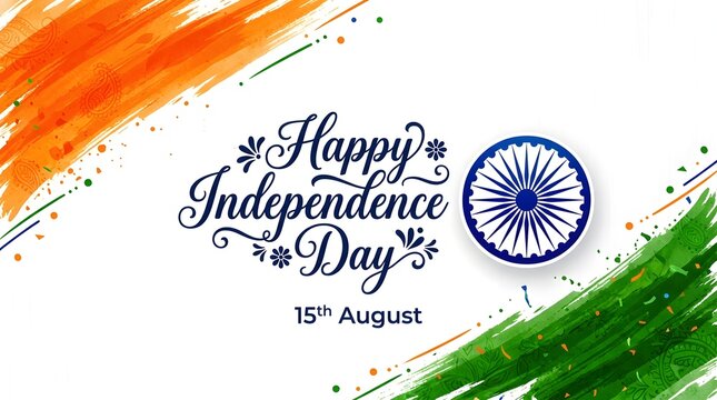 Happy india independence day celebration background