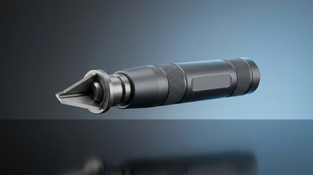 Pipe deburring tool 3D render edge finishing instrument designed for burr removal flow improvement and installation quality
