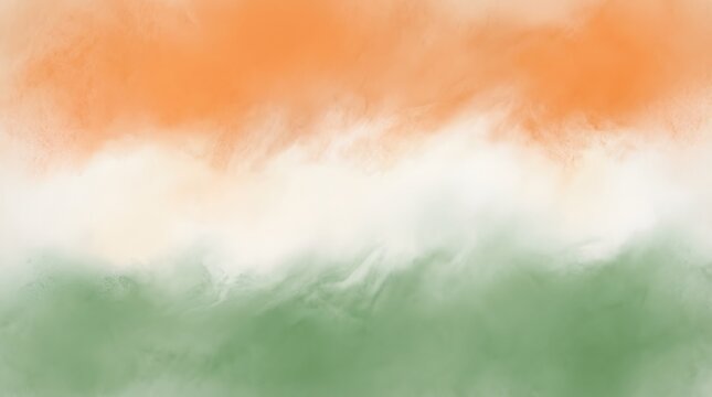 India flag watercolor texture saffron white and green horizontal bands