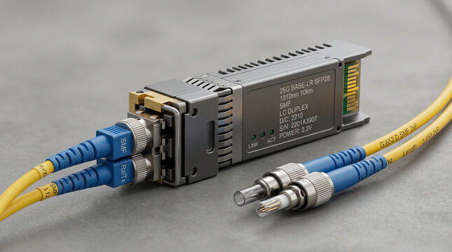 Fiber optic transceiver module with dual lc connectors
