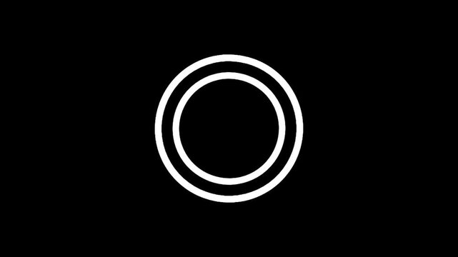 Simple white icon representing a gauge with plus and minus symbols on a black background