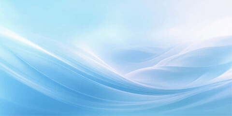 Obraz premium Abstract waves of serene blue and soft white light create a calming, ethereal background with a sense of gentle movement and tranquility.