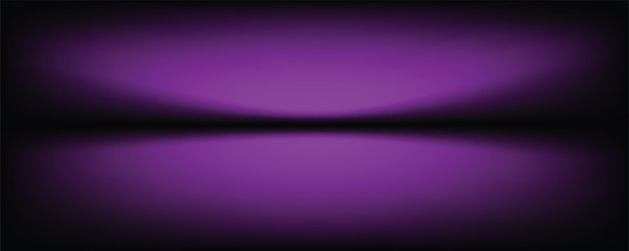 Abstract gradient podium background. Violet, purple and lilac empty 3d studio backdrop. Clean scene for product presentation mockup template. Vector illustration.