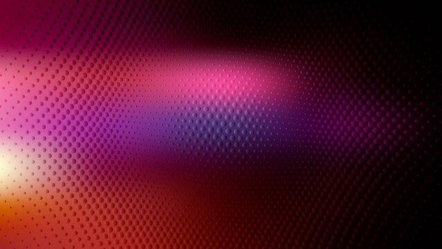 Abstract dark background with pink and purple gradient light and small circular dot texture pattern