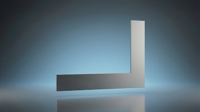 Framing square 3D render structural measuring tool engineered for layout accuracy carpentry projects and construction tasks