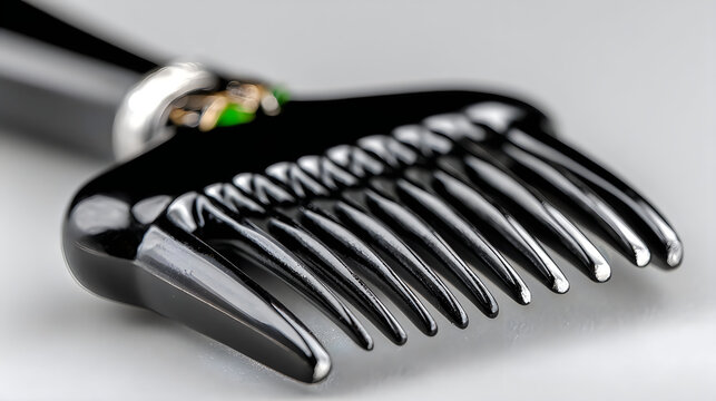 Modern beauty equipment concept highlights elegant black comb aesthetics Images