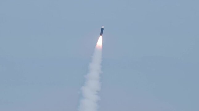 Launch of sea-based continental missile