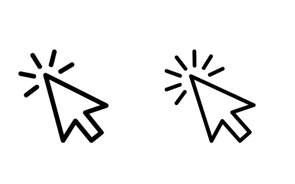 Computer mouse click cursor icon