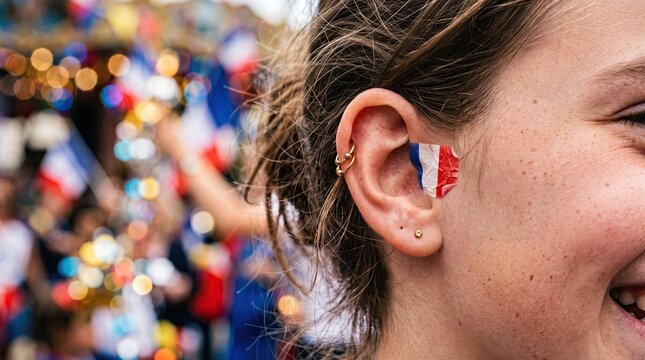 Bastille Day France celebration closeup crowd festival