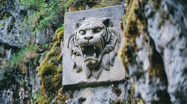 A view of a tiger in its habitat