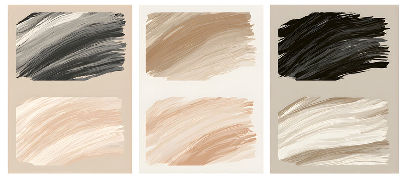 Neutral colored background for abstract art with a hand-drawn acrylic template