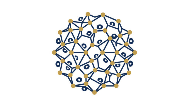 Abstract Molecular Structure, Nanotechnology, Scientific Research, C60 Fullerene Model