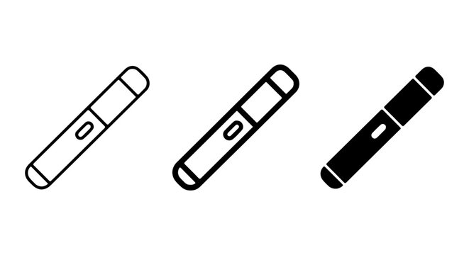 Vape Pen Icons, E-cigarette Vector Graphics, Electronic Cigarette Symbols, Modern Vaping Devices
