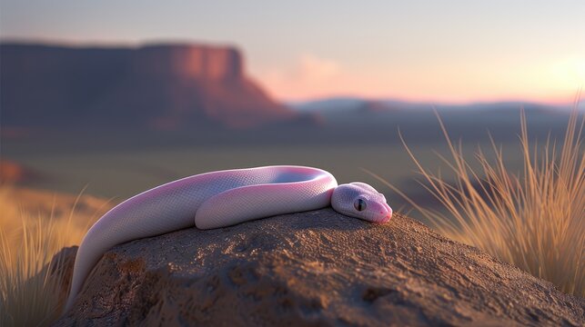 A view of a snake in the forest.