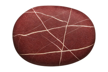 Abstract dark red crapebble stone element © ritz