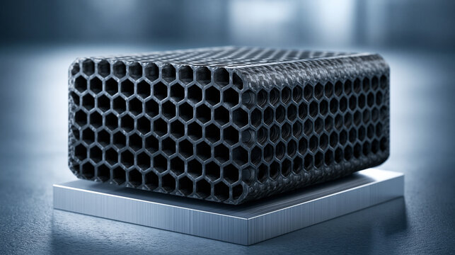 Black Carbon Composite Honeycomb Aerospace Core