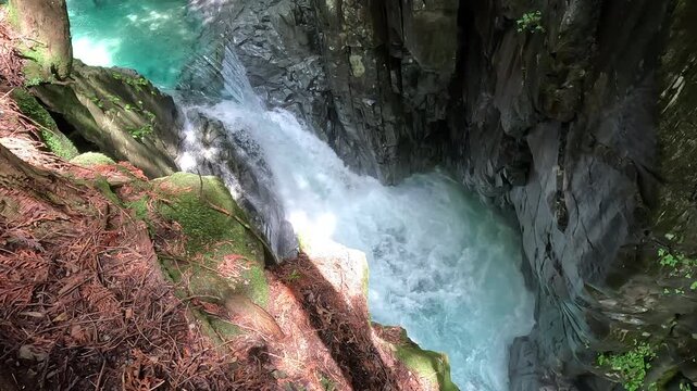 Crystal-clear Emerald-turquoise Waters in Tsukachi Gorge: An Iconic Natural and Aquatic Landmark in Central Japan and a Summer Escape to Gifu's Hidden Canyon, Japan