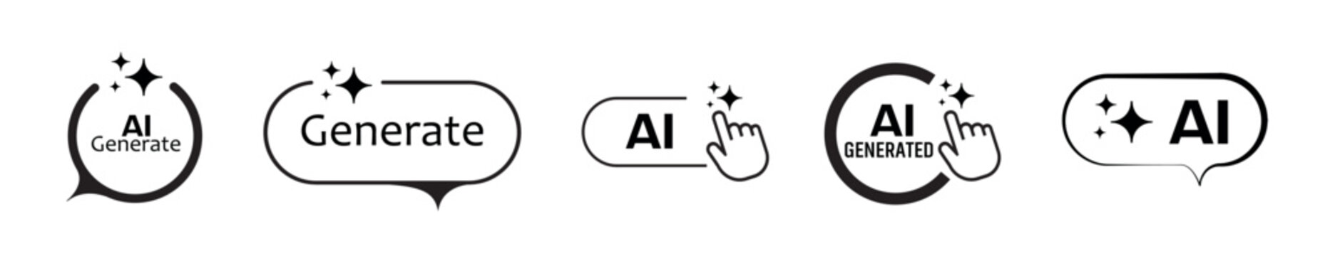 ai generated icon on white background