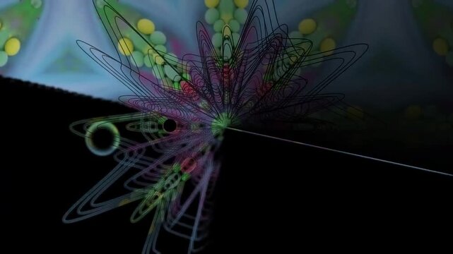 abstract background with colorful lines