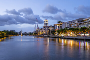 Fototapeta premium Skyline of Zhongshan City, Guangdong Province, China
