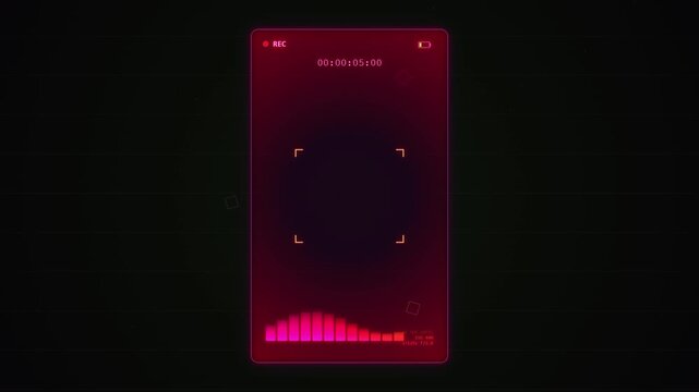 Digital Video Recording Overlay with Audio Spectrum and Camera Interface