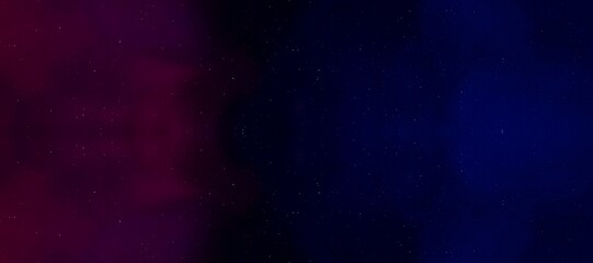 Fototapeta premium Abstract Fluid Shapes Background with Glowing Particles in Dark Blue and Purple Gradient Atmosphere