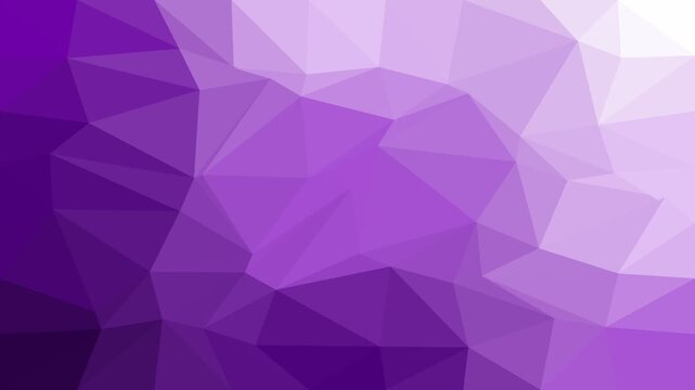 Abstract polygonal background featuring a dynamic gradient of purple shades, forming a modern low-poly geometric texture ideal for digital designs and creative visual projects