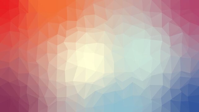 Vibrant Low Poly Geometric Abstract Background with Colorful Triangles and Gradient Mesh Pattern