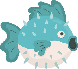 Illustration of a Pufferfish © stu-khaii