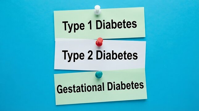 Comparison of Type 1, Type 2, and Gestational Diabetes on Checklist with Medical Icons