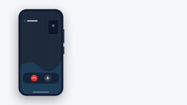 Illustration of a smartphone call log interface