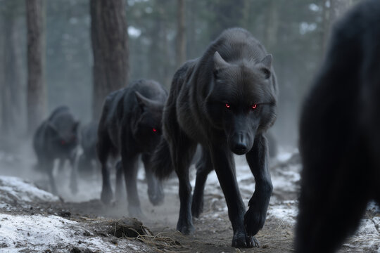 Mysterious Black Wolf Pack