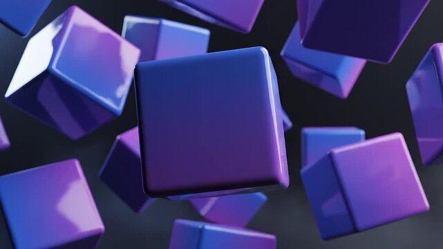 Blue and purple gradient blocks