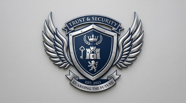 shield with wings