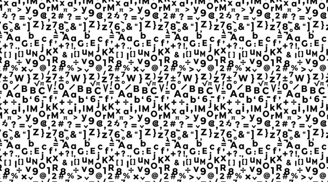 Micro Typography Noise Pattern - Distant Digital Texture Background