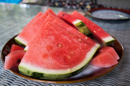 watermelon on a plate