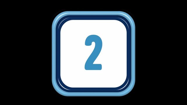 Animated digital countdown with stopwatch wall watch and start button