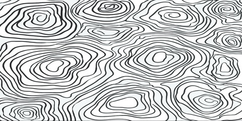 Topographic map style contour line pattern with topographic geological geography navigation abstract landscape elevation background scientific minimalist topography illustration monochrome © MOHAMAD