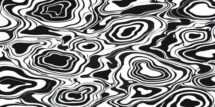 Bold black and white abstract liquid flow pattern with abstract background contrast backdrop geometric creative wallpaper seamless continuous monochrome structure elevation topography