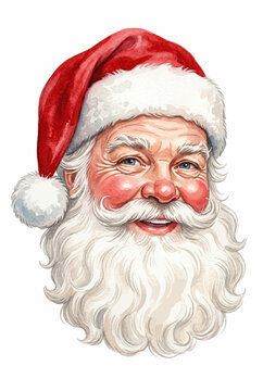 .Close-up Santa Face