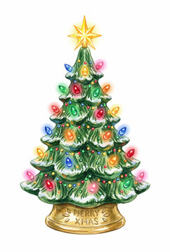 Vintage Ceramic Christmas Tree