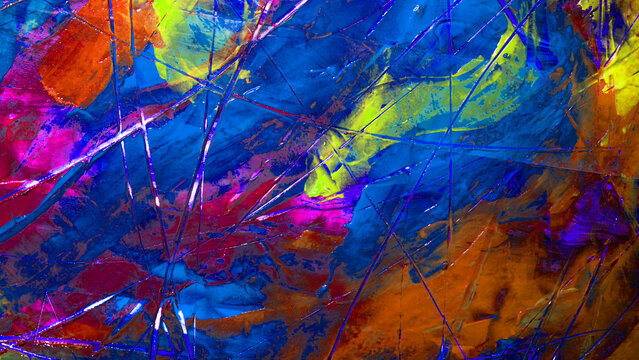 Abstract acrylic hand painted background