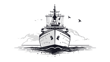 Large Ship Sailing on the Water. © Muhammad
