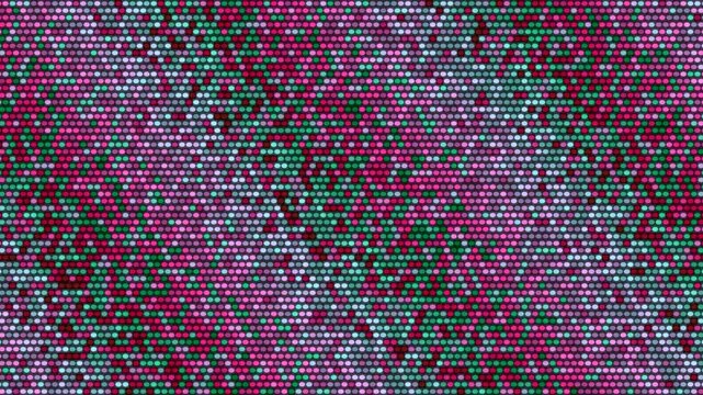 Colorful abstract pattern displays dots in various shades