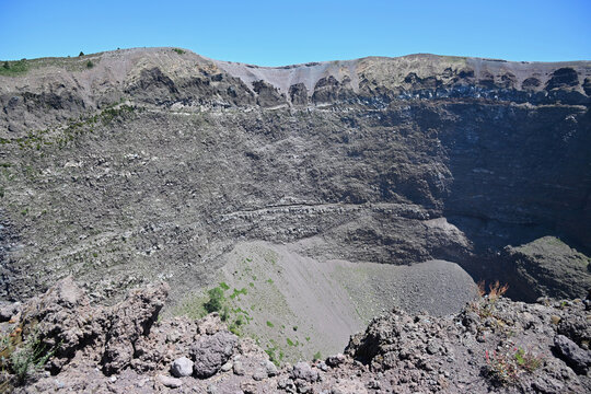 Caldera of Mount Vesuvius in Campania Region of Southern Italy 4