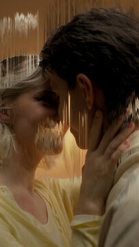 Premium Overlays Glitch Lines 4 VERTICAL &ndash; Digital Glitch Line Effects, RGB Scanline Overlays and Futuristic Signal Distortion for Video Editing and Motion Graphics
