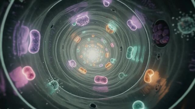 Mesmerizing colorful microscopic world filled with vibrant textures and stunning natural patterns