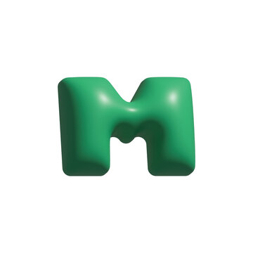 alphabet 3d M