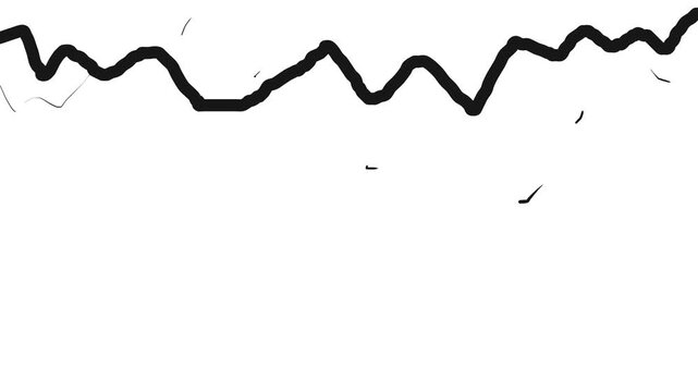 Animation of energy as a distorting line with a spiral second winding.